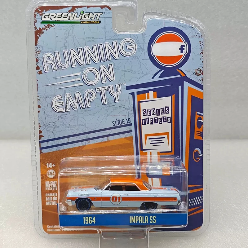 Greenlight 1:64 Scale 1964 IMPALA SS Alloy Simulation Car Model Static Collection Decorated Holiday Gifts Toys Souvenir Gift