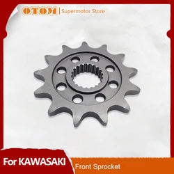 OTOM For KAWASAKI KX250F KX250X Motorcycle Chain Front Sprocket Dirt Bike Enduro Accessories Part 520-13T Engine Forged Sprocket