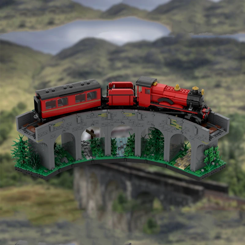 

1572pcs Classic Movie Scene MOC Glenfinnan Viaduct Building Block Castle Model DIY Assembly Bricks Toy For Collectors