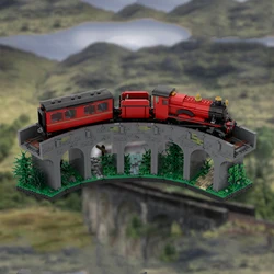 1572pcs Classic Movie Scene MOC Glenfinnan Viaduct Building Block Castle Model DIY Assembly Bricks Toy For Collectors