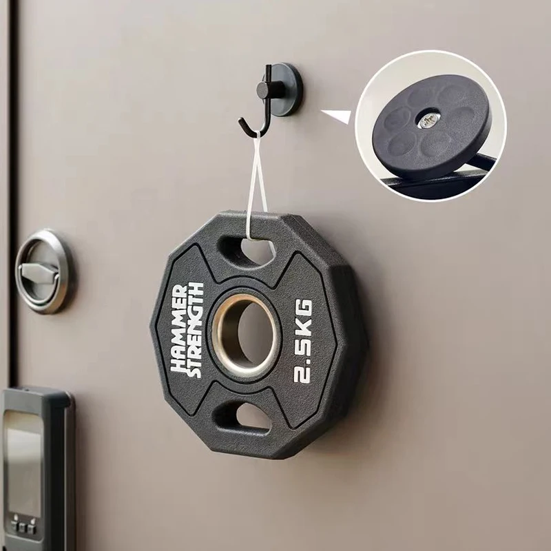 Strong Heavy-duty Magnet Super Magnetic Black Hooks High Load-Bearing Anti Slip Waterproof Perfect for Home Tools Keys Clothes
