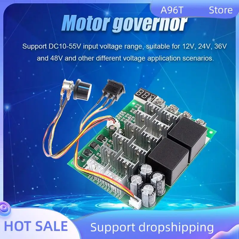 

A96T 3X DC 10-55V 100A Контроллер скорости двигателя PWM HHO RC Переключатель обратного управления со светодиодным дисплеем
