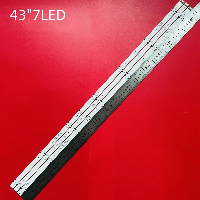 LED Strip 7LED For 43“ 43UK6090PUA 43UK6300PUE 43UM6910PUA 43UM6950DUB 43UM7050OLF LC43490085A LC43490084A SSC_43UK63_A 43LJ55