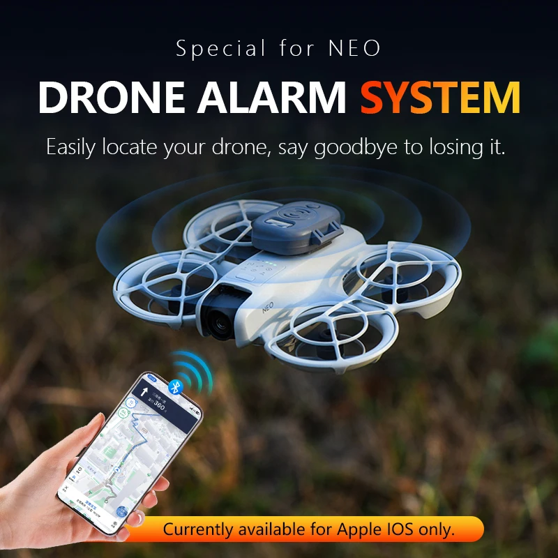 Neo Alarm Tracker for DJI Neo Accessories Drone Alarm Locator Anti Lost Quick Positioning Lightweight Remote Alarm