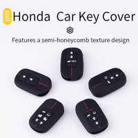 Silicone New Car Remote Control Key Case Cover Accessories Garnish Trim Cover for Honda Series Civic 11th ZRV ENS1 XRV