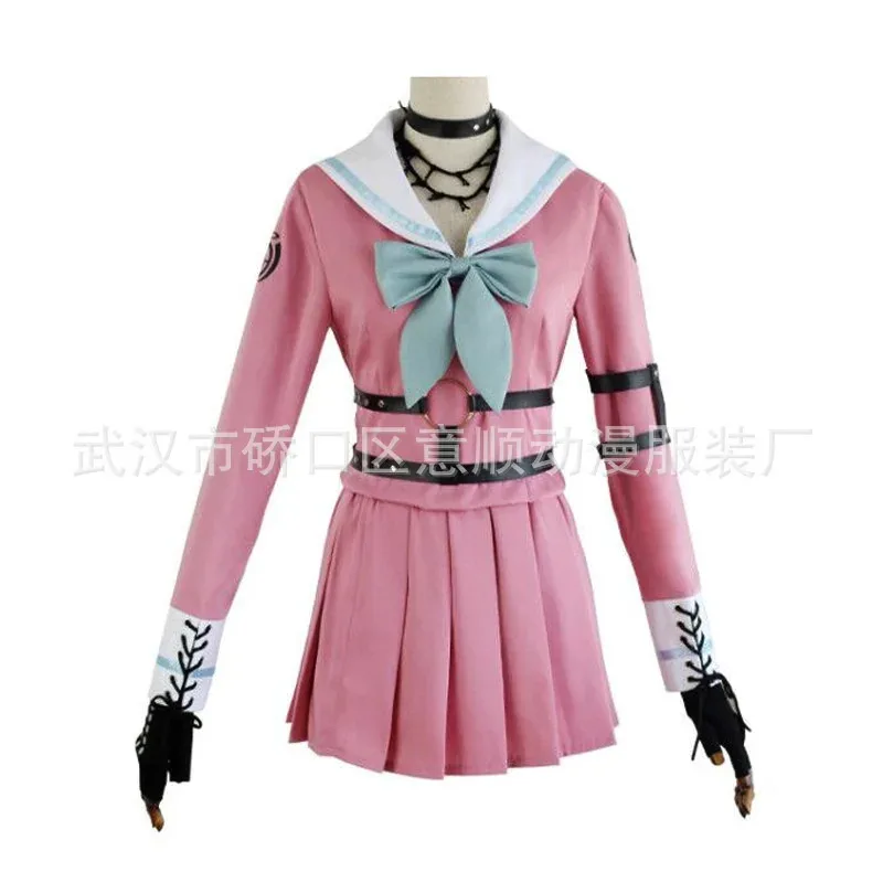 Danganronpa: Trigger Happy Havoc V3 Cosplay Kokichi Oma disfraz Miu Iruma vestido uniforme escolar hombres mujeres JK ropa goi/6