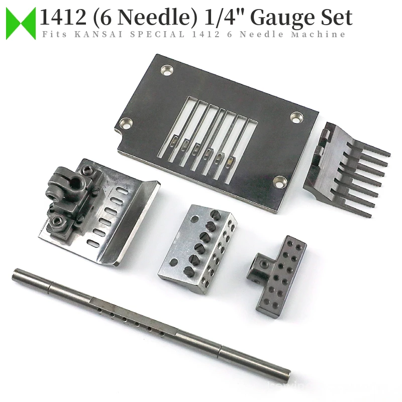 

DFB-1412P 6N 1/4'' (6.4mm) Gauge Set For KANSAI SPECIAL Multi-Needle Sewing Machine Fit Six Needle