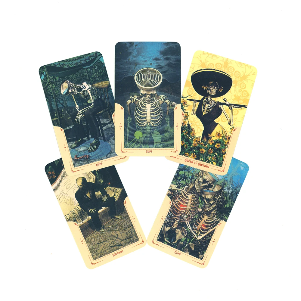 Tarot Santa Muerte Deck Cards Fate Divination Table Games Playing Card Family Party Board Game Entertainment In Spanish Tarot