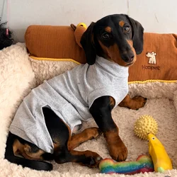 Pijama de algodón para Dachshund miniatura – Ropa de verano para perro salchicha