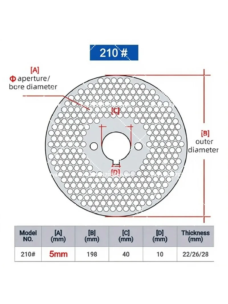 Feed Powder Tray 125 150 160 210 230 260 300 Feed Pellet Machine Spare Parts