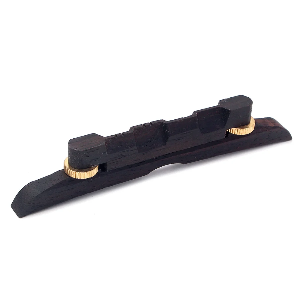 

Height Adjustable Ebony Guitar Bridge for Mandolin Lightweight Professional Replacement Part Easy to Install Qd01 Coffee