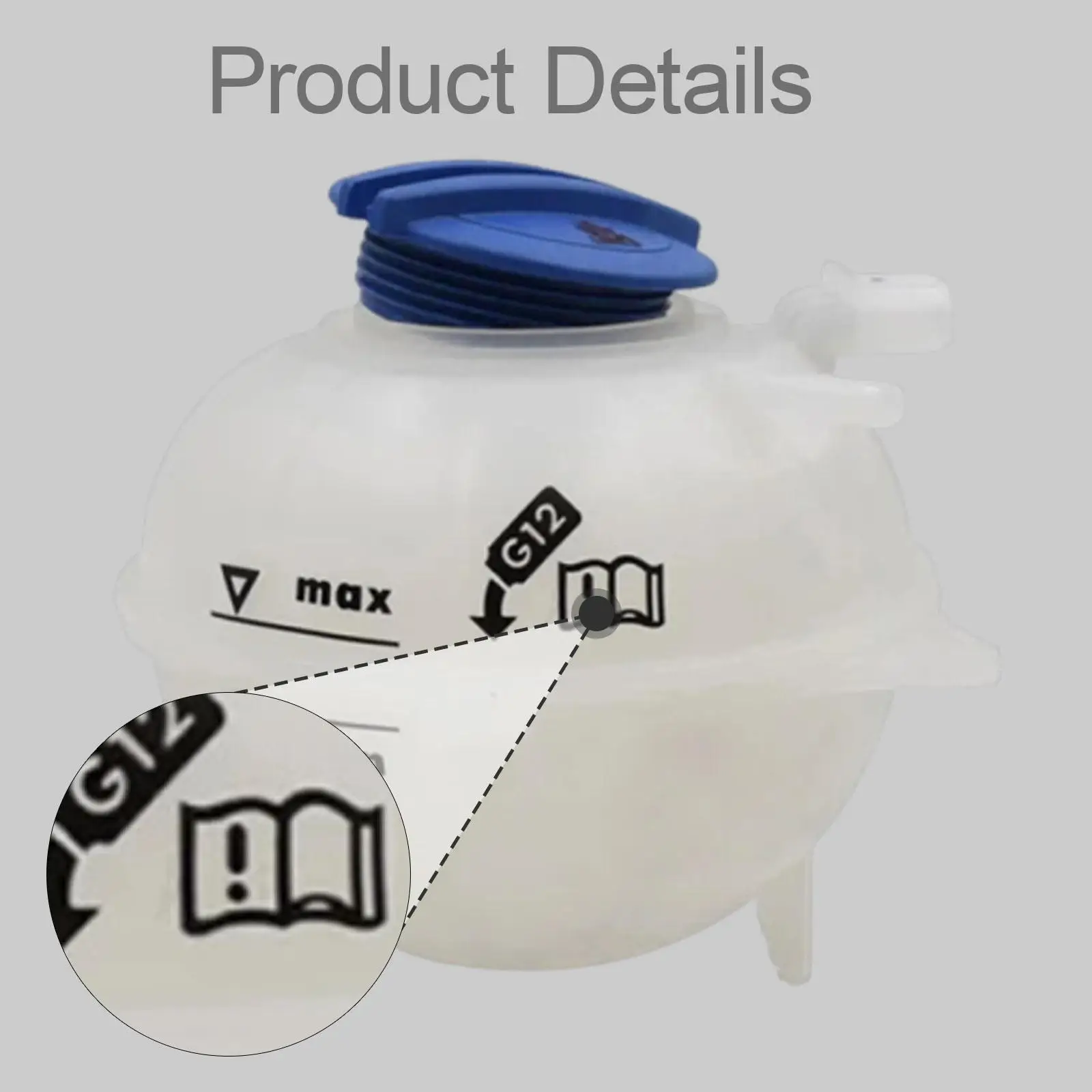 6R0121407D クーラントオーバーフロー拡張ボトル シュコダ ファビア 2001-2008用