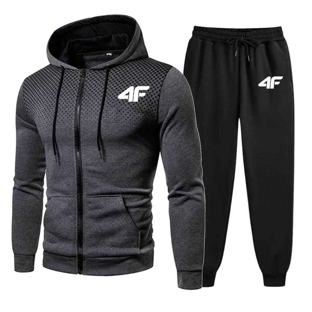 

Men's Tracksuit Hooded Casual Hot Sale Single Piece Zipper Sweatshirt And Daily Single Sweatpants Comfort Outdoor Jogging Sports