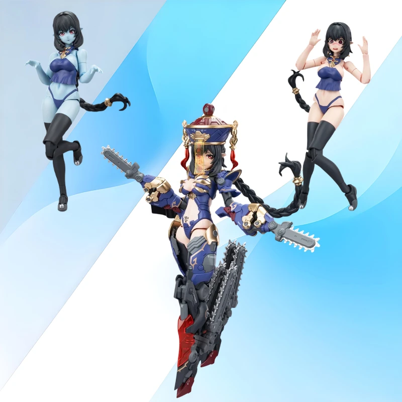 

Original Hemoxian Figure Reverb Medta Jiulian Action Figures 1/12 Zombie Girl Assembly Model Kit Collection Toys Gifts