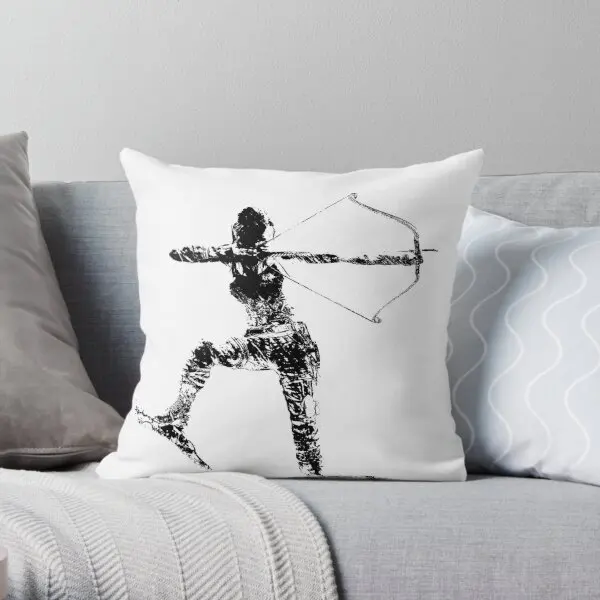 

Archer Printing Throw Pillow Cover Bedroom Soft Comfort Decor Throw Home Fashion Wedding Anime Bed Pillows not include One Side