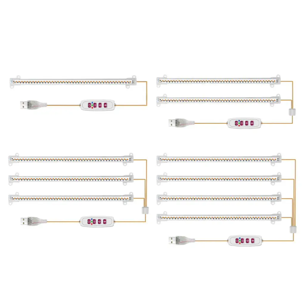 LED Grow Light Full Spectrum with 8/12/16H Timer for Indoor Plant 5-Level Dimmable Sunlight Growing Lamp Lights