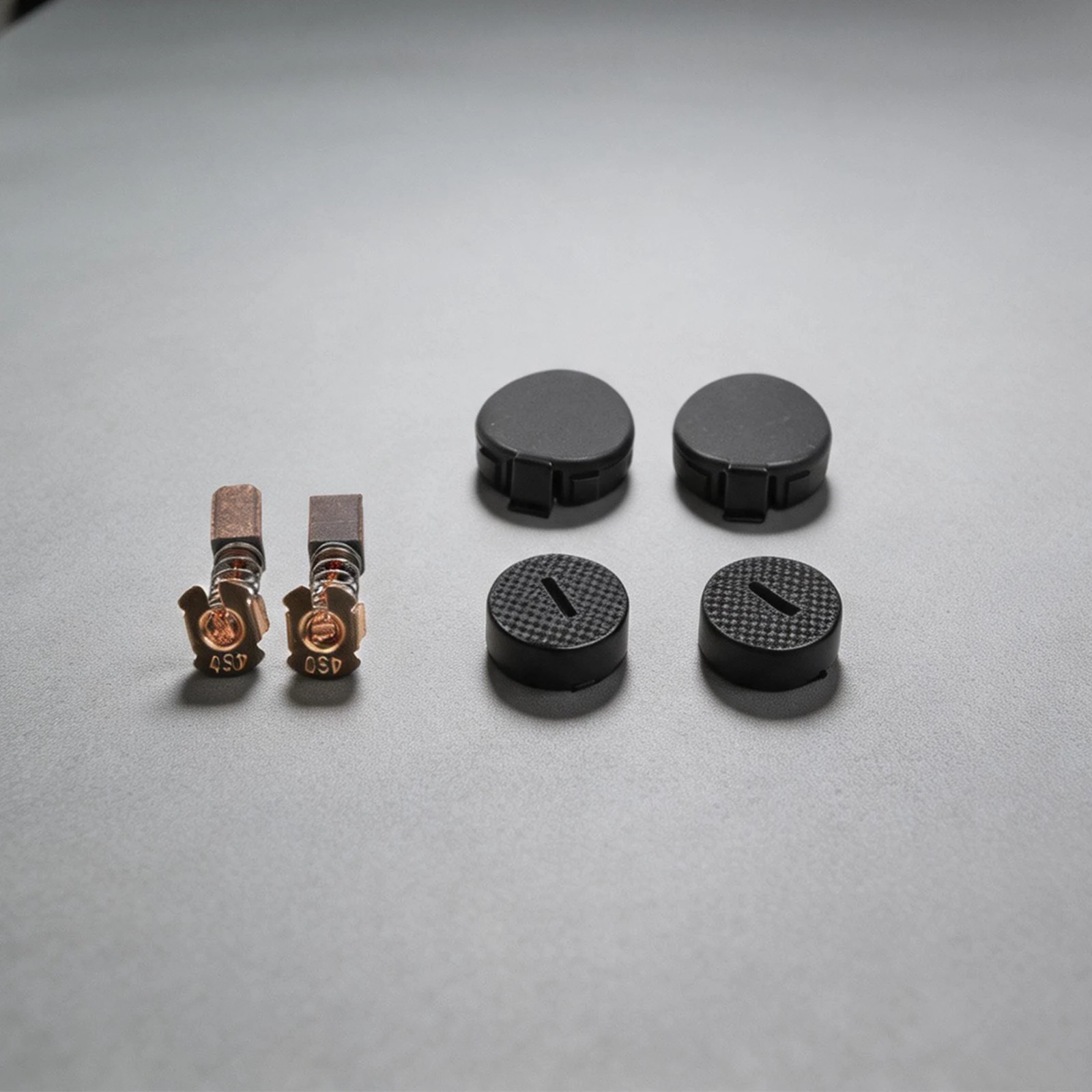 Carbon Brush Set with Holder Covers and Compatible for CB430 BGA450 BGA452 BJS160 BJS161 DGA452 BGD800 Metal Parts