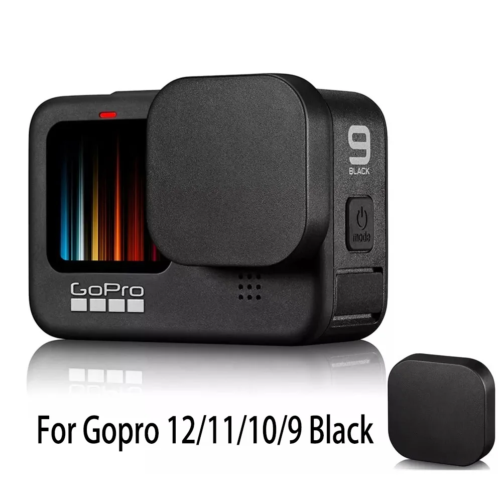 Silicone Lens Cap for Gopro Hero 12 11 10 9 Black Anti-drop Dust Resistance Lens Cover Protector for Gopro Hero 9 Black Camera