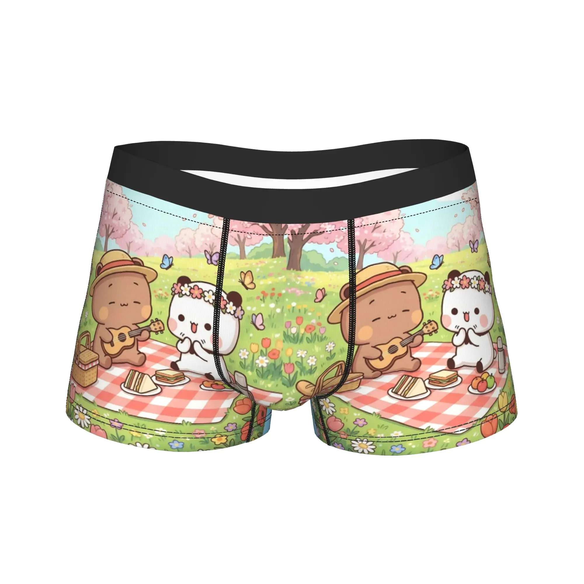 Bear Cartoon Cute Bubu Dudu Boxer Brief  Underwear Quality Men Soft Trend Trunk Customs Plus Size Panties
