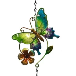 Creative Iron Butterfly Wind Chimes Hanging Wind Chimes Window Courtyard Garden Decoration Room Decoration Accessories