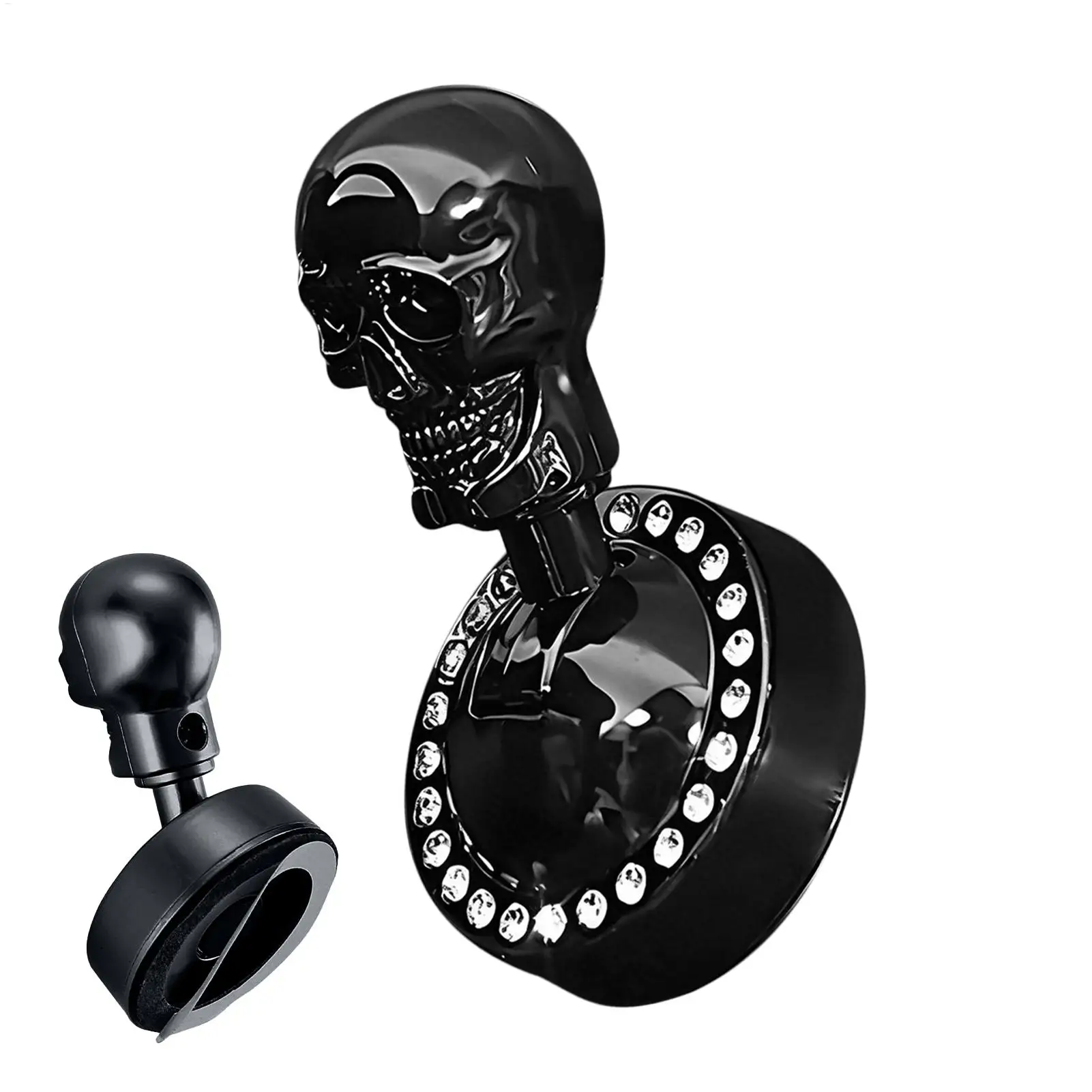 

universal Button Start Car Shift Knob Gothic Metal Skull Universal Lever Car Push Start Button Cover Auto Interior Accessories