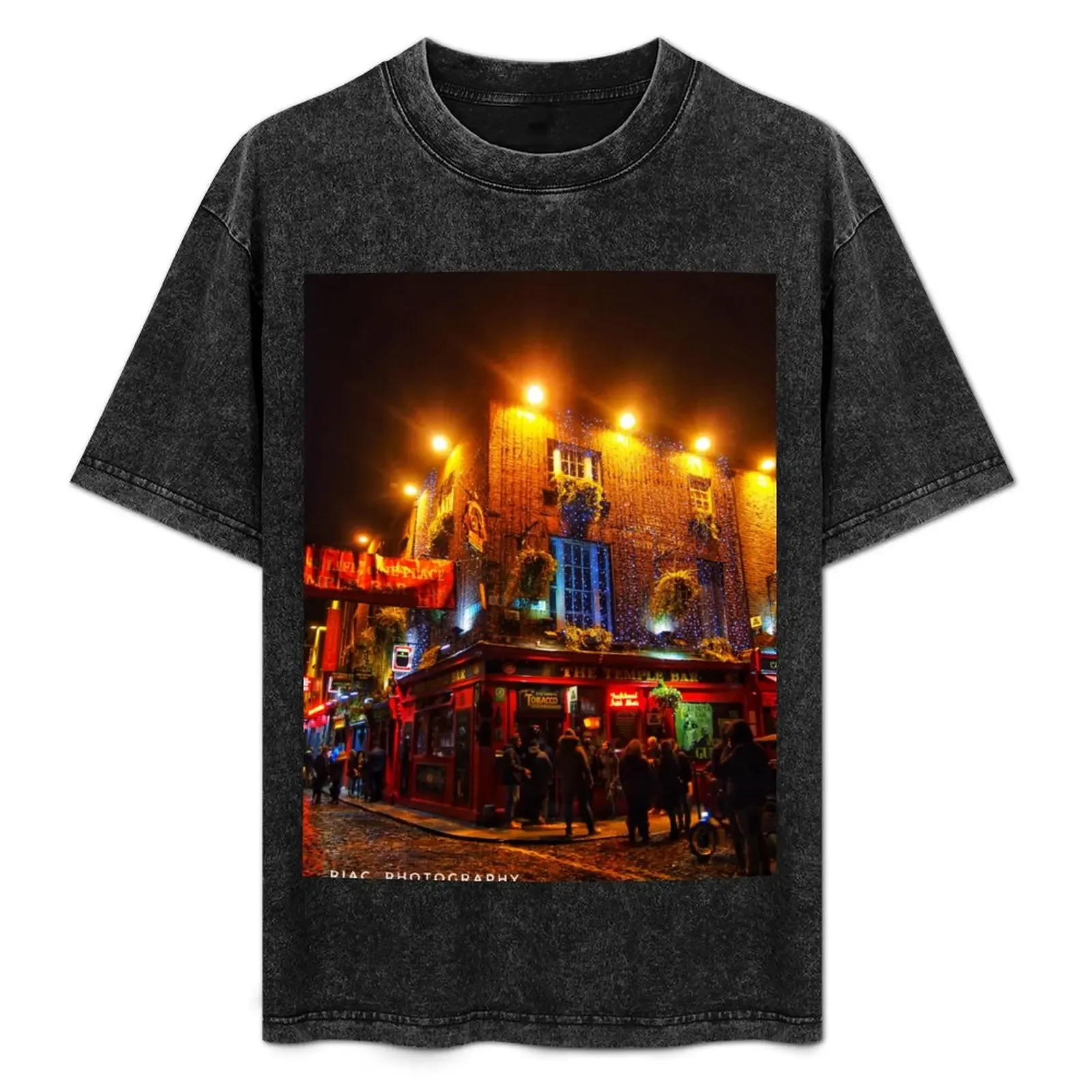 

Temple Bar Dublin, Ireland T-Shirt vintage shirts graphic tee graphics blue lock mens tall t shirts