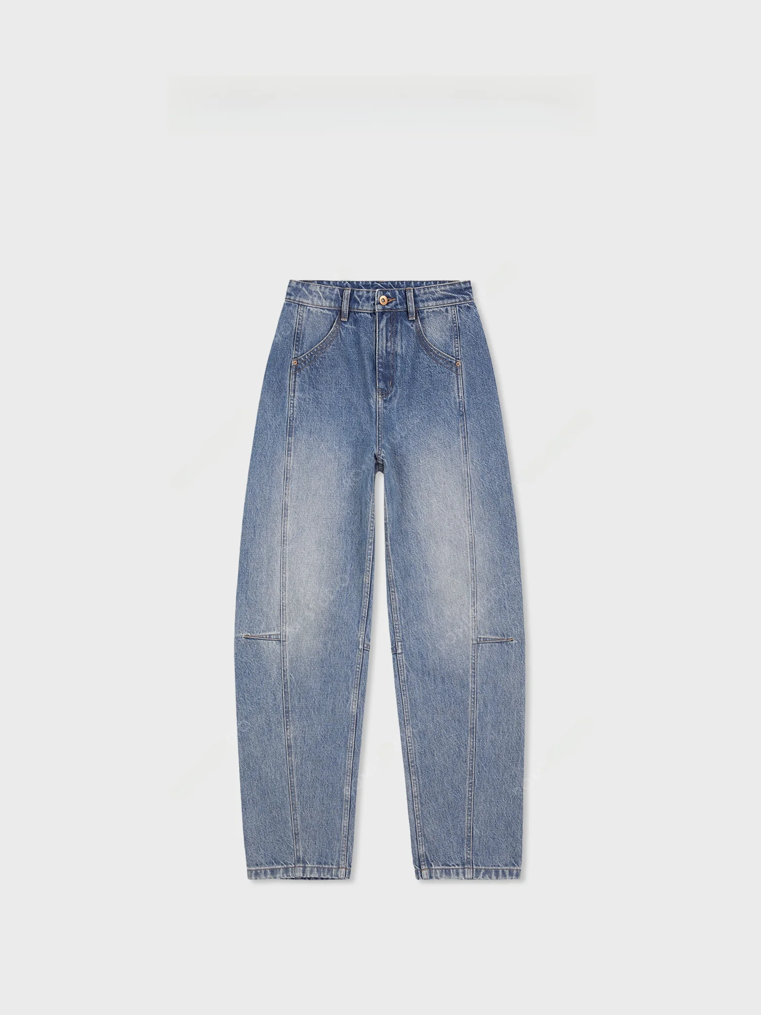 

Classic ROMI STUDIO Jeans 00 Cotton Retro Snowflake Texture High Waist Straight Leg Casual Sle Women's Denim Pants