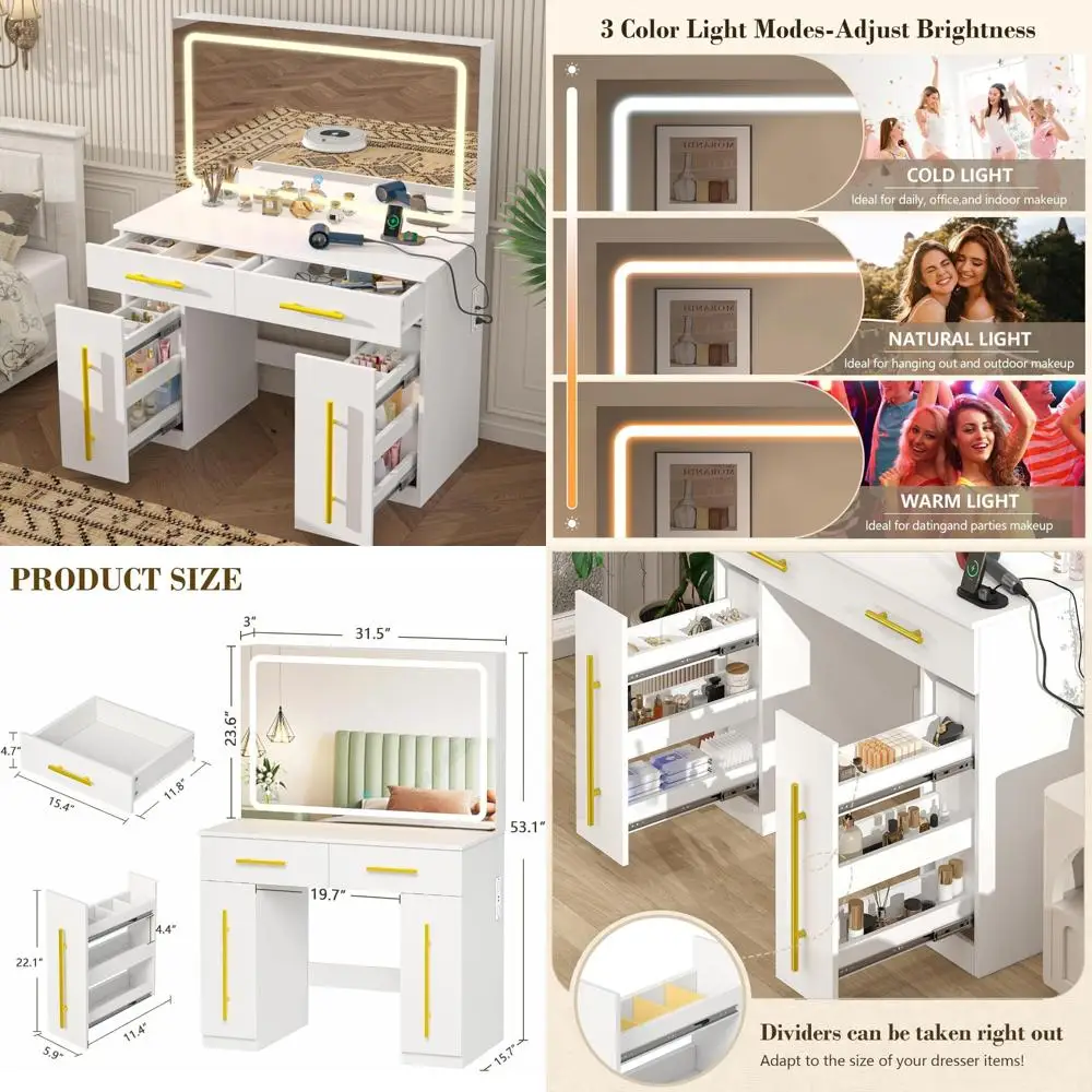 3-drawer dresser chest, modern wooden flower motif dressers with wide storage space chest of drawers bedside nightstand dresser