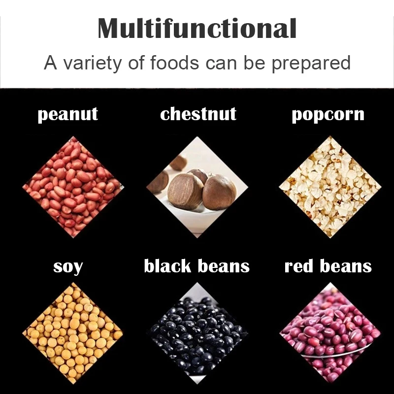 อเนกประสงค์กาแฟเครื่องอบ Home เครื่องทำป๊อปคอร์นถั่วดิบผลไม้อบแห้งถั่วลิสงอบและกระทะ Peelmachine