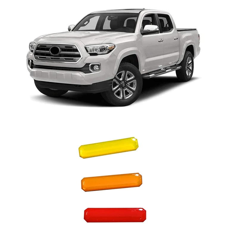 Front Grille 3 Color Inlay Wrap Decal Sticker for Toyota Tacoma TRD Pro 2016 2017 2018 2019