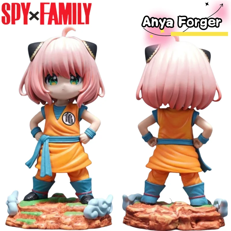 

New Spy X Family Anya Forger Q version figure creative ins high-value two-dimensional beautiful girl anime doll table ornament