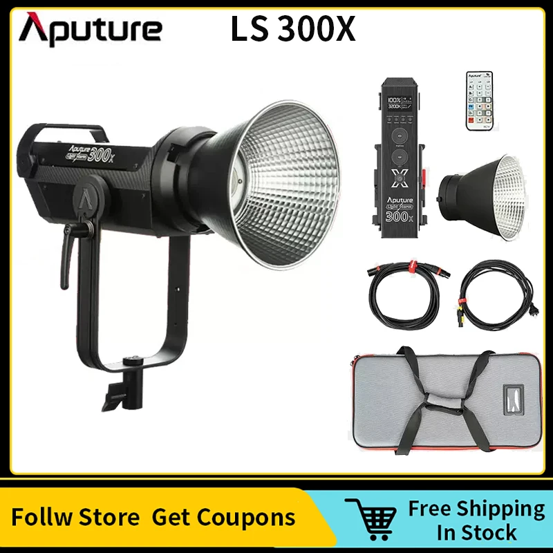 

Aputure LS 300X Bi-Color 2700-6500K 350W V-mount LED Video Light Storm Profession Photography Lighting Multi Control Supported