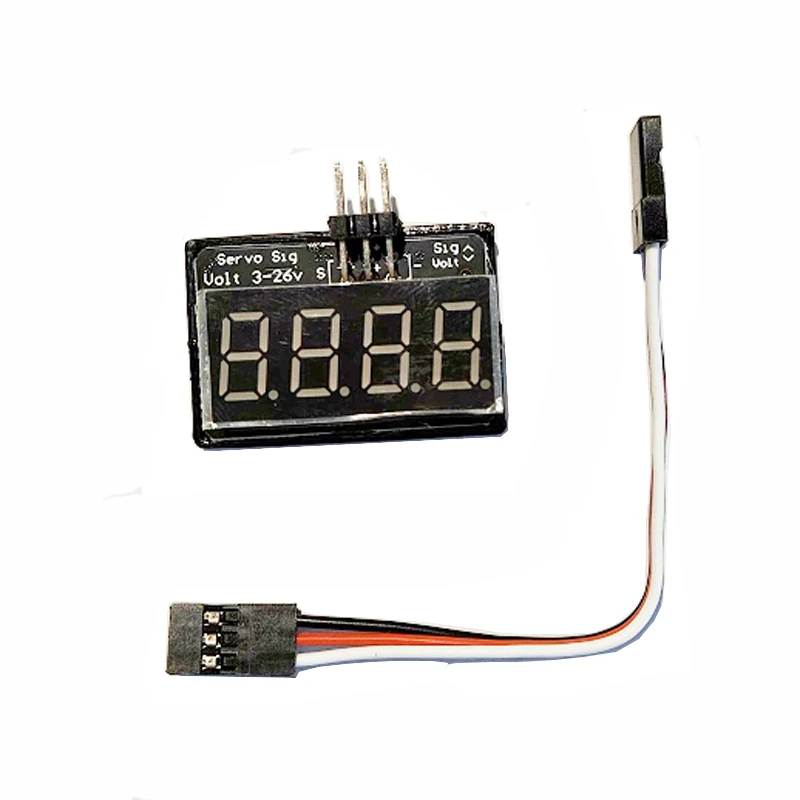 1Set Servo Signal Monitor Pulse Frequency PWM Detector Remote Control Receiver Tester w 3P Connect Cable for RC Aircraft Robot