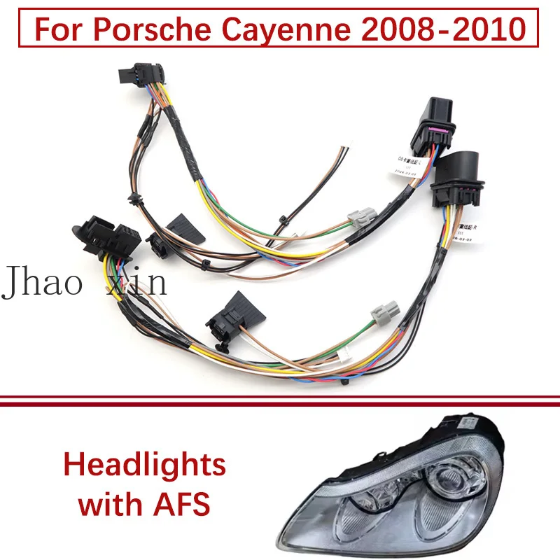 Internal Component Connector Plug Circuit Assembly Suitable For Porsche Cayenne Car Headlights Wiring Harness 2008-2010 with AFS
