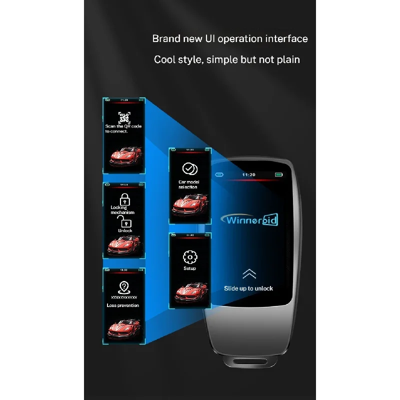 Inteligentny kluczyk LCD SK03 Mercedes z funkcją komfortowego dostępu i połączeniem telefonicznym dla BMW Benz Audi Ford Land Rover Toyota Honda Tesla