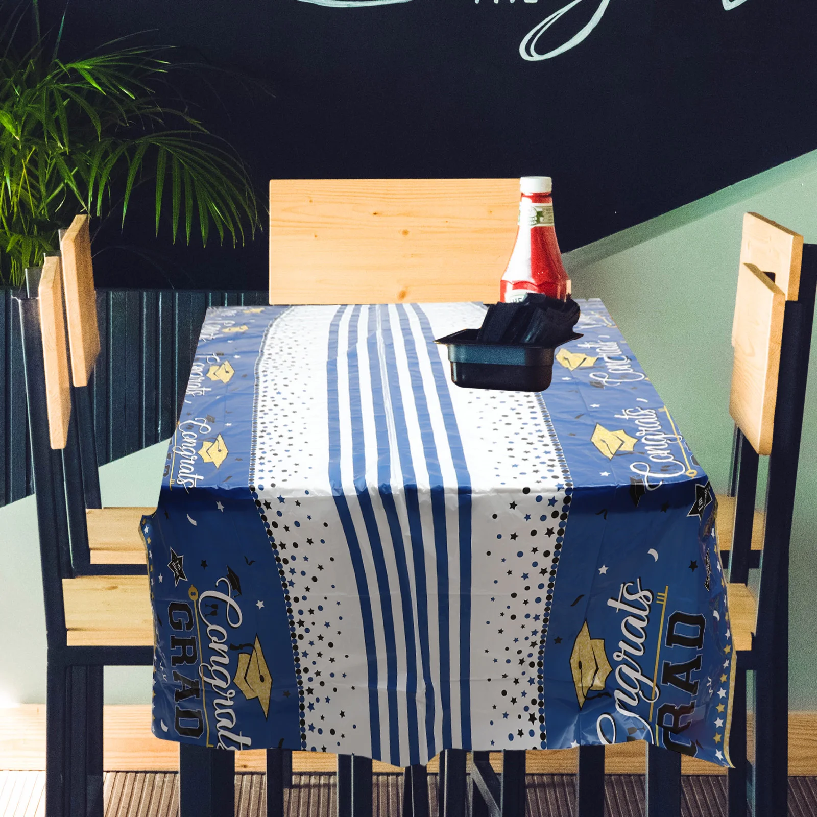 

Graduation Tablecloth 2023 Decorations Black Covers Practical Long Use Graduation Scene Prop Dinner Table Cloth Home Hotel