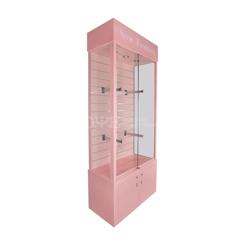 Sitte. Rosa Schönheits salons speichern Kosmetik geschäft Dekoration Design Schönheits vitrine Schönheits salon Innen dekor Vitrine