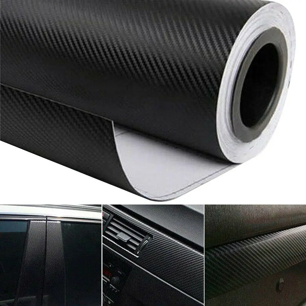 3D Carbon Fiber Car Vinyl Foil Film Wrap Roll Sticker Decal Interior Accessories Measurement *Size:127 * 30 Cm / 50 Inches * 11.