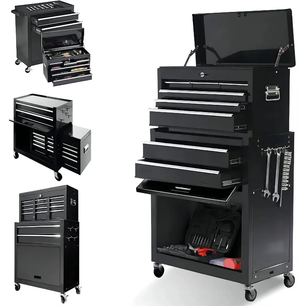 

Ящик для инструментов на колесах, ящики для инструментов на колесиках с ящиками и колесами, ящик для инструментов с 8 ящиками