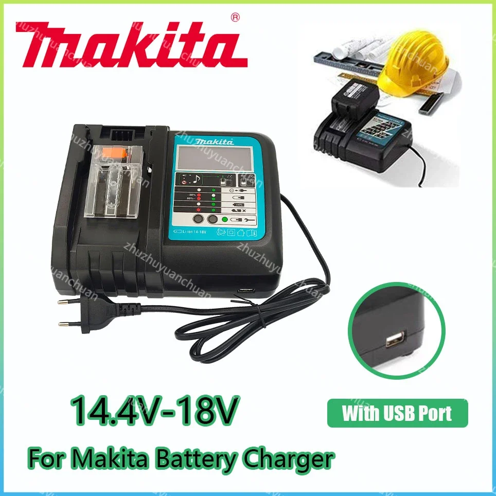 DC18RC For Makita 18V Drill Battery Charger 3A Li-ion Charger for Makita 14.4V 18V LXT BL1815 BL1860 BL1430 BL1450