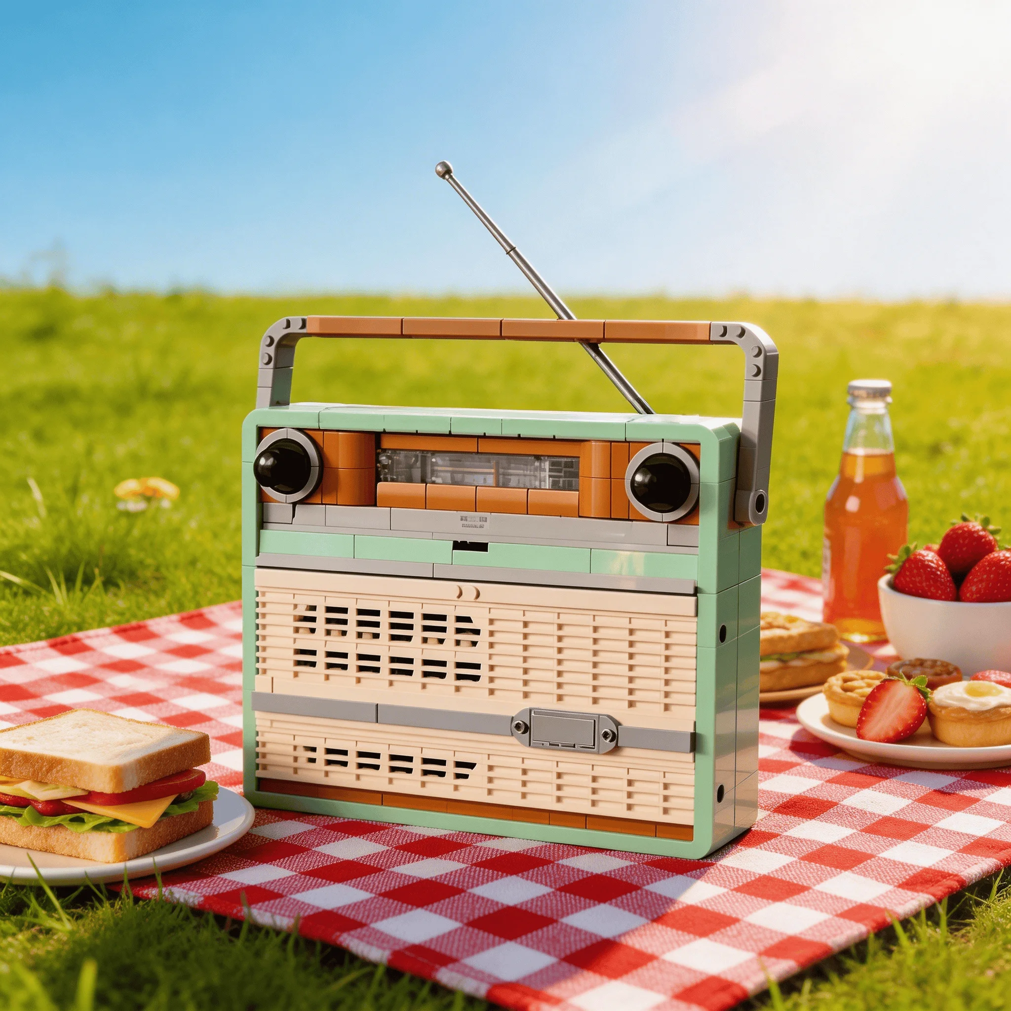 

Набор для сборки ретро-радио из 906 деталей: развивающая игрушка-конструктор для домашнего декора