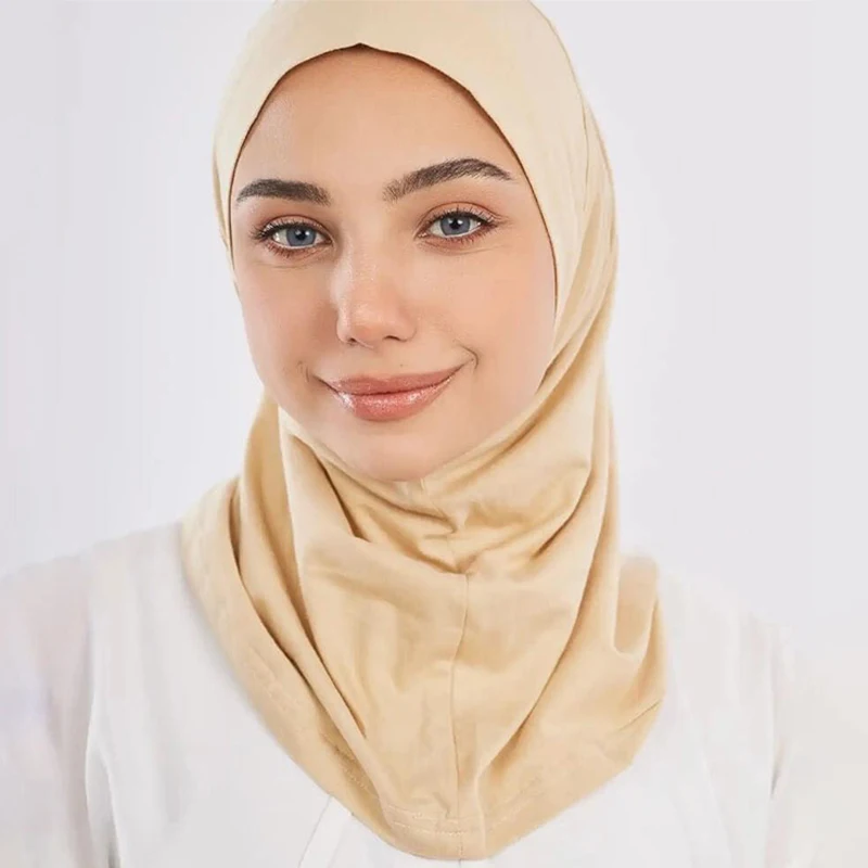 Neuer Stil, bereit zum Tragen, muslimischer Hijab-Jersey-Instantschal, leichter Turban, malaysischer Schal