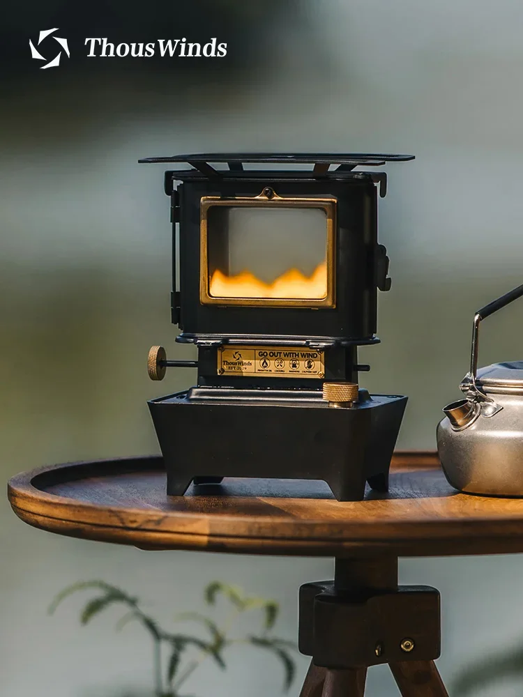 Vuur Olielamp Kachel Outdoor Kolenolielamp Oliekachel Verwarming Camping Thee Kookstijl Horloge Vuur Dans