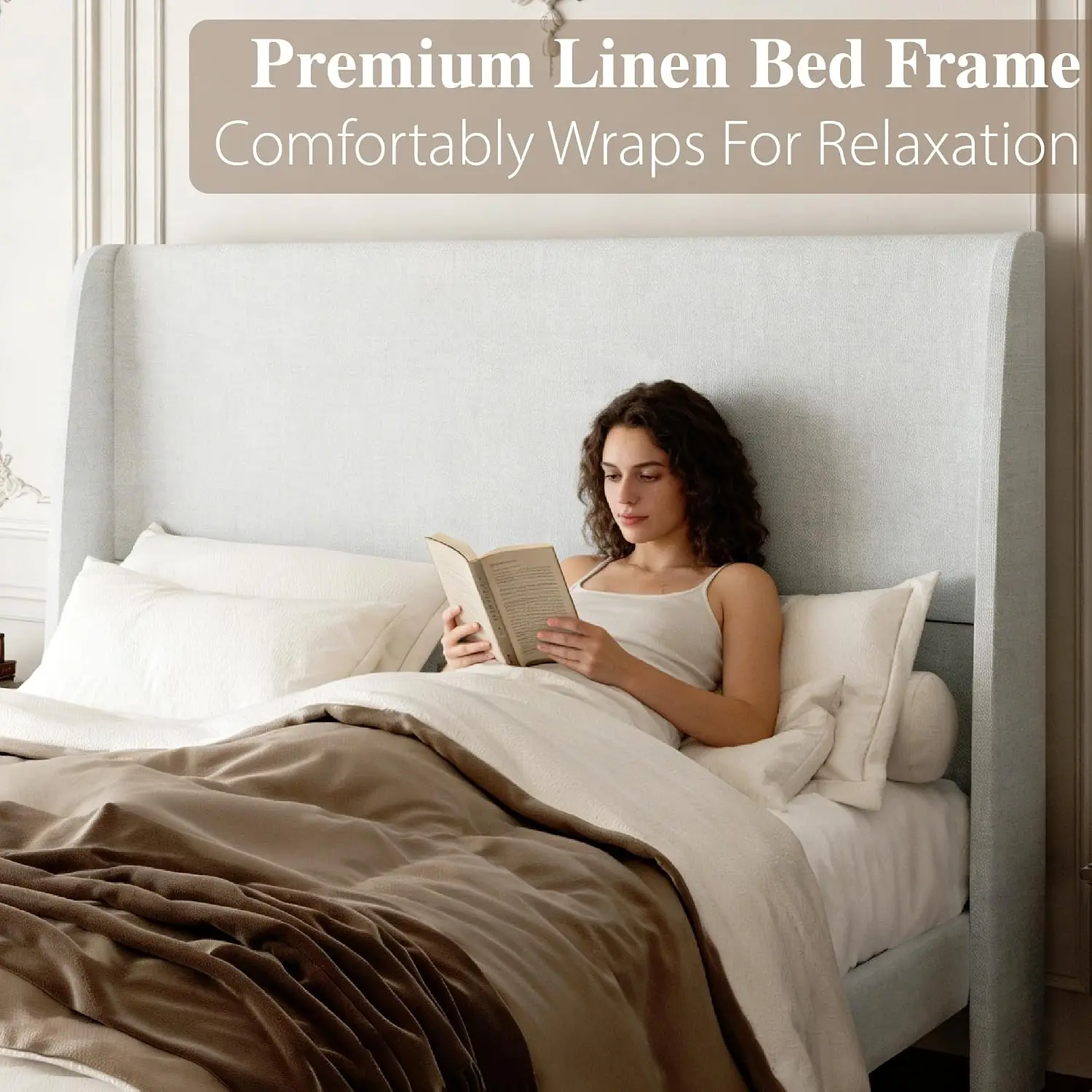 Upholstered Platform Bed 59