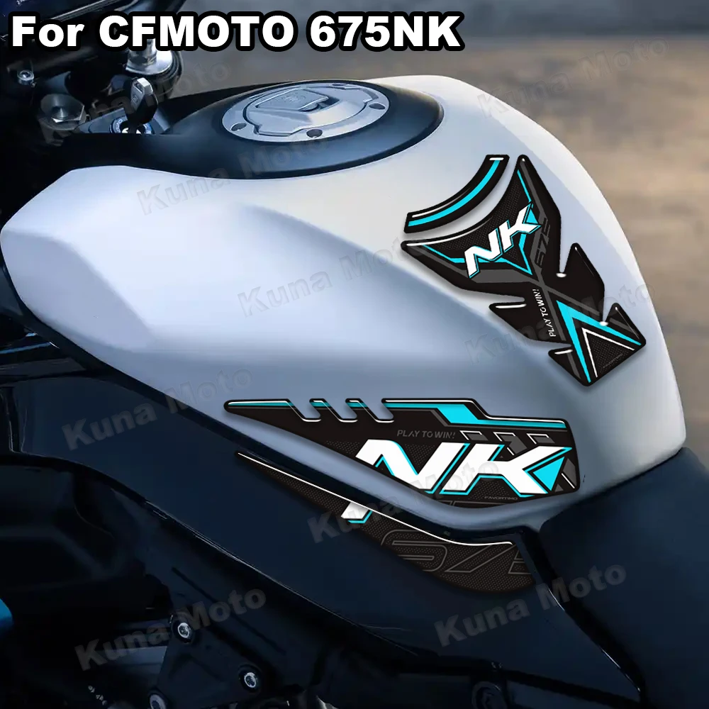 

For CFMOTO 675NK 675 NK Fuel Tank Pad Motorcycle Protector Stickers Decals Accessories