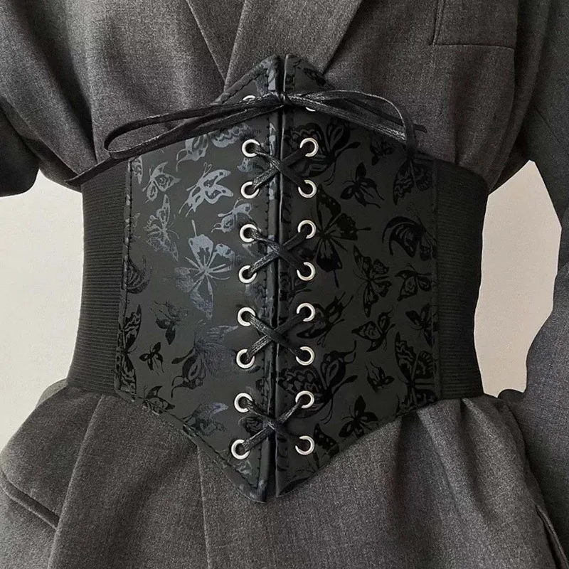 

Women's Corset Body Shapewear Sexy Wide Leather Belt Cummerbunds Strap Belts for Women High Waist Slimming Corsets and Bustiers