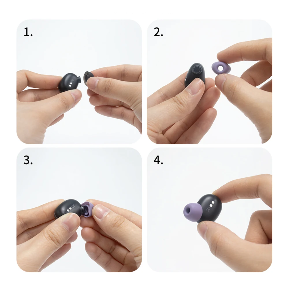 滑り止めシリコンイヤープラグカバー、快適な保護イヤープラグ、Google Pixel Buds Proの交換、5ペア