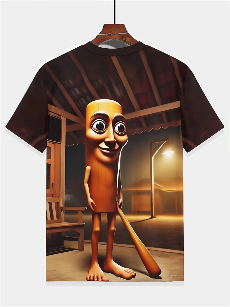 2025 Popular Shanhaijing T-shirt Printed Short-sleeved Men's Trend New Fashion Handsome Casual Round Neck 3d Printing Children