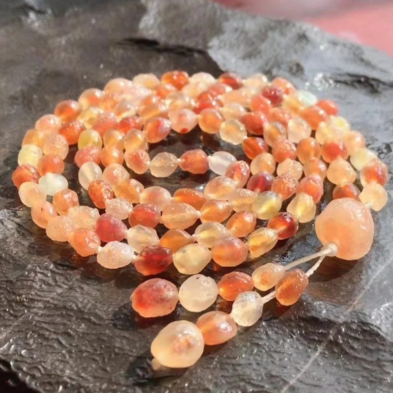 Factory Alashan Colorful Sugar Heart Agate 108 Beads