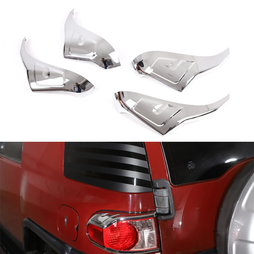 

YAQUICKA For Toyota FJ CRUISER 2007-2021 Car Front Rear Light Lamp Frame Cover Trim Exterior Auto Moldings Styling